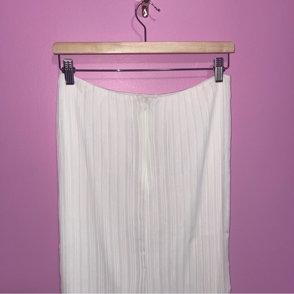 Sabo Penelope Skirt Women's Size Medium White Pleated High-Waisted Midi NWOT - Picture 11 of 13